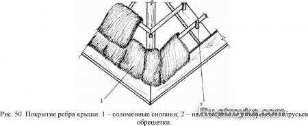 Обустройство кровли из соломы