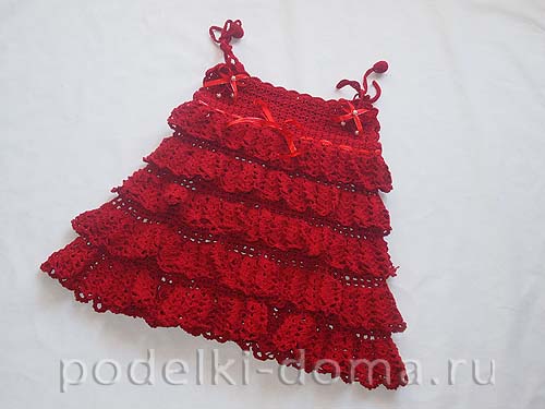 Кофточка для малышки, вязаная крючком